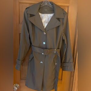 Calvin Klein Women's Mocha Brown Chelsea Trench Coat. Like new. XXL